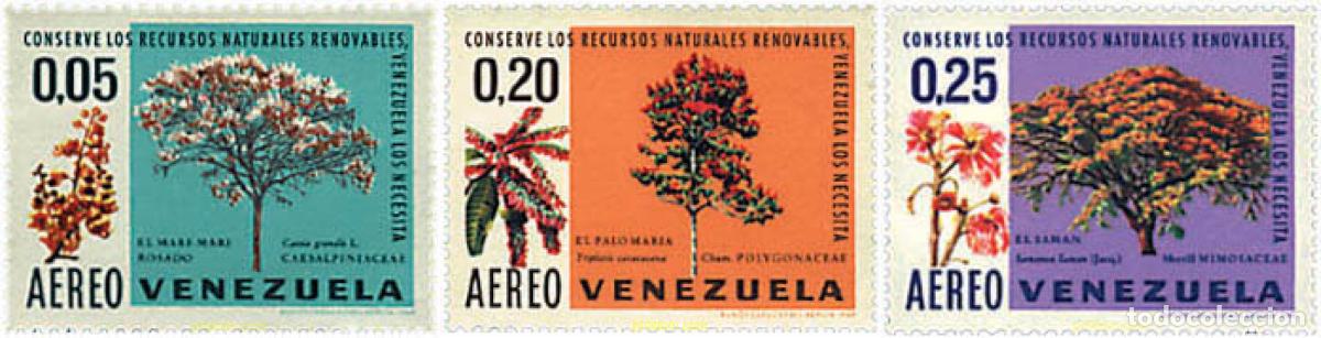 Sellos: 679570 HINGED VENEZUELA 1969 CONSERVE LOS RECURSOS NATURALES RENOVABLES