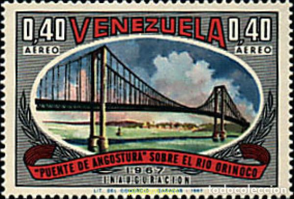 Sellos: 42767 MNH VENEZUELA 1967 INAUGURACION DEL PUENTE ANGOSTURA