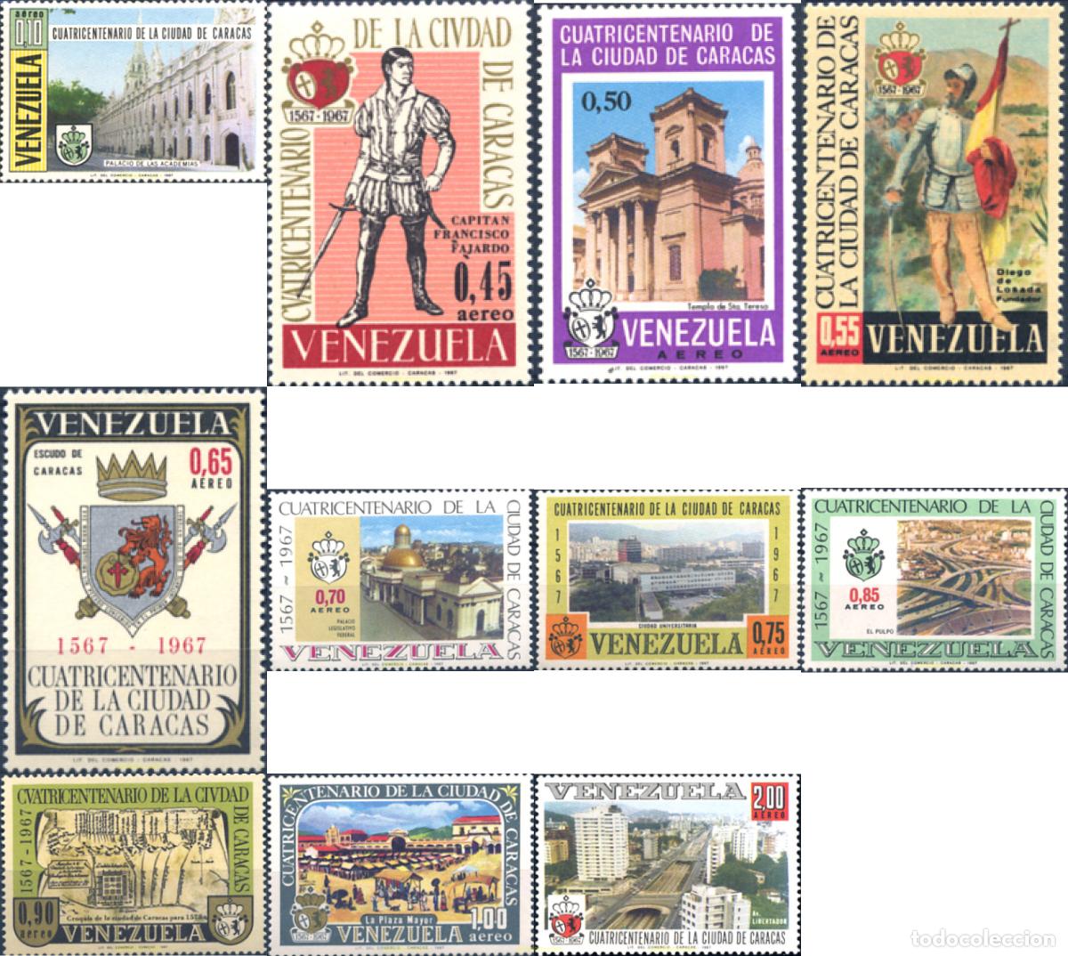 Sellos: 294345 MNH VENEZUELA 1967 4 CENTENARIO DE CARACAS