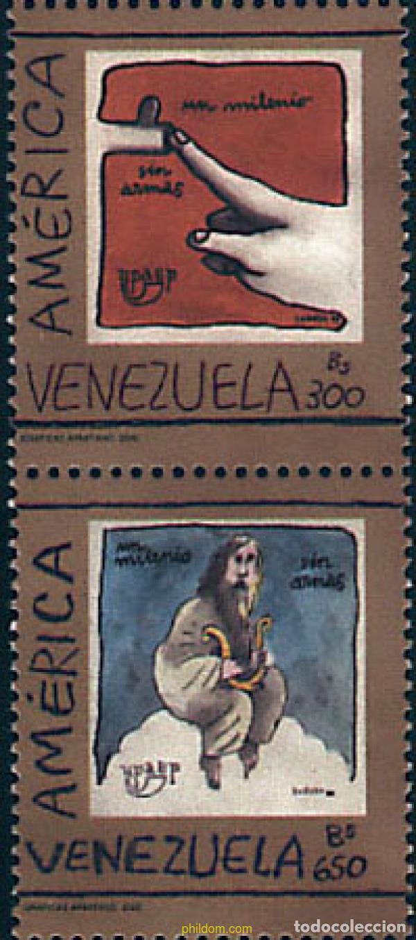 Sellos: 5196 MNH VENEZUELA 2000 AMERICA-UPAEP 1999 - EL NUEVO MILENIO SIN ARMAS