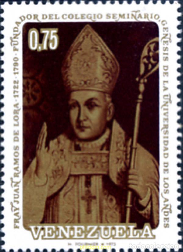 Sellos: 73528 MNH VENEZUELA 1973 250 ANIVERSARIO DEL NACIMIENTO DE FRAY JUAN RAMOS DE LORA