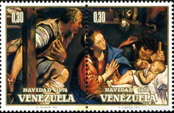 Sellos: 5197 MNH VENEZUELA 1974 NAVIDAD