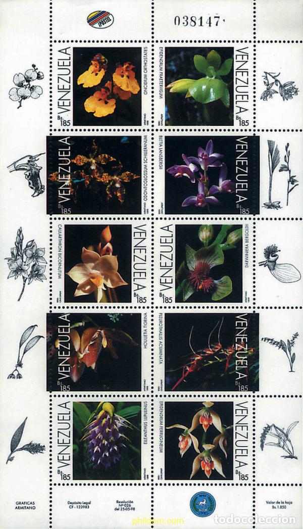 Sellos: 95590 MNH VENEZUELA 1998 ORQUIDEAS