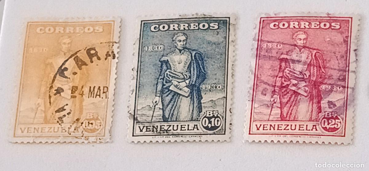 Sellos: Sellos Venezuela 1930, centenario de la muerte de Sim&oacute;n Bolivar