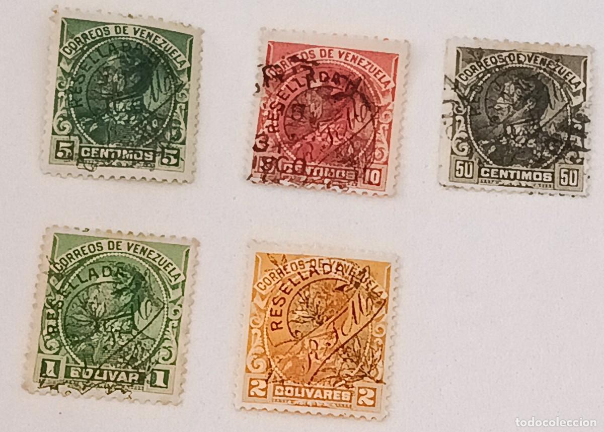 Sellos: Sellos Venezuela 1900, Sim&oacute;n Bol&iacute;var. Sobrecargado con resellada.