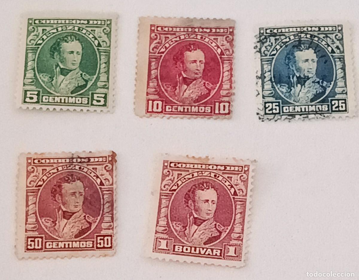 Sellos: Sellos Venezuela 1904 y 1909, En honor de Antonio Jos&eacute; Sucre.