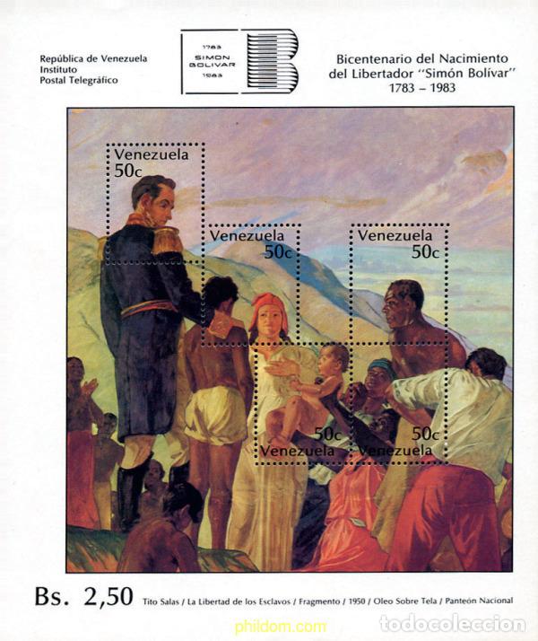 Sellos: 151114 MNH VENEZUELA 1979 200 ANIVERSARIO DEL NACIMIENTO DE SIMON BOLIVAR