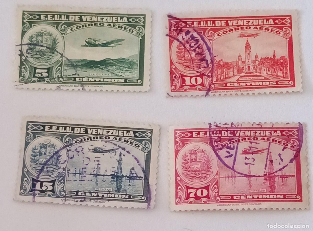Sellos: Sellos Venezuela 1938, Puerto de La Guaira. A&eacute;reos.