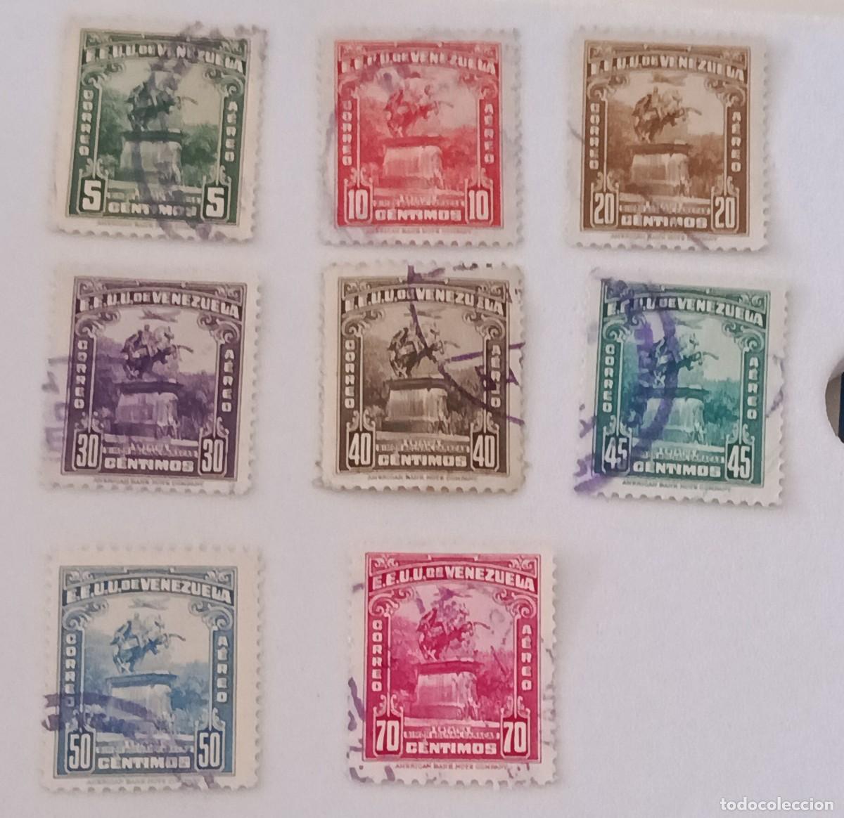 Sellos: Sellos Venezuela 1940. CX Aniversario de la muerte de Sim&oacute;n Bol&iacute;var, 1.783 - 1.830. A&eacute;reos.