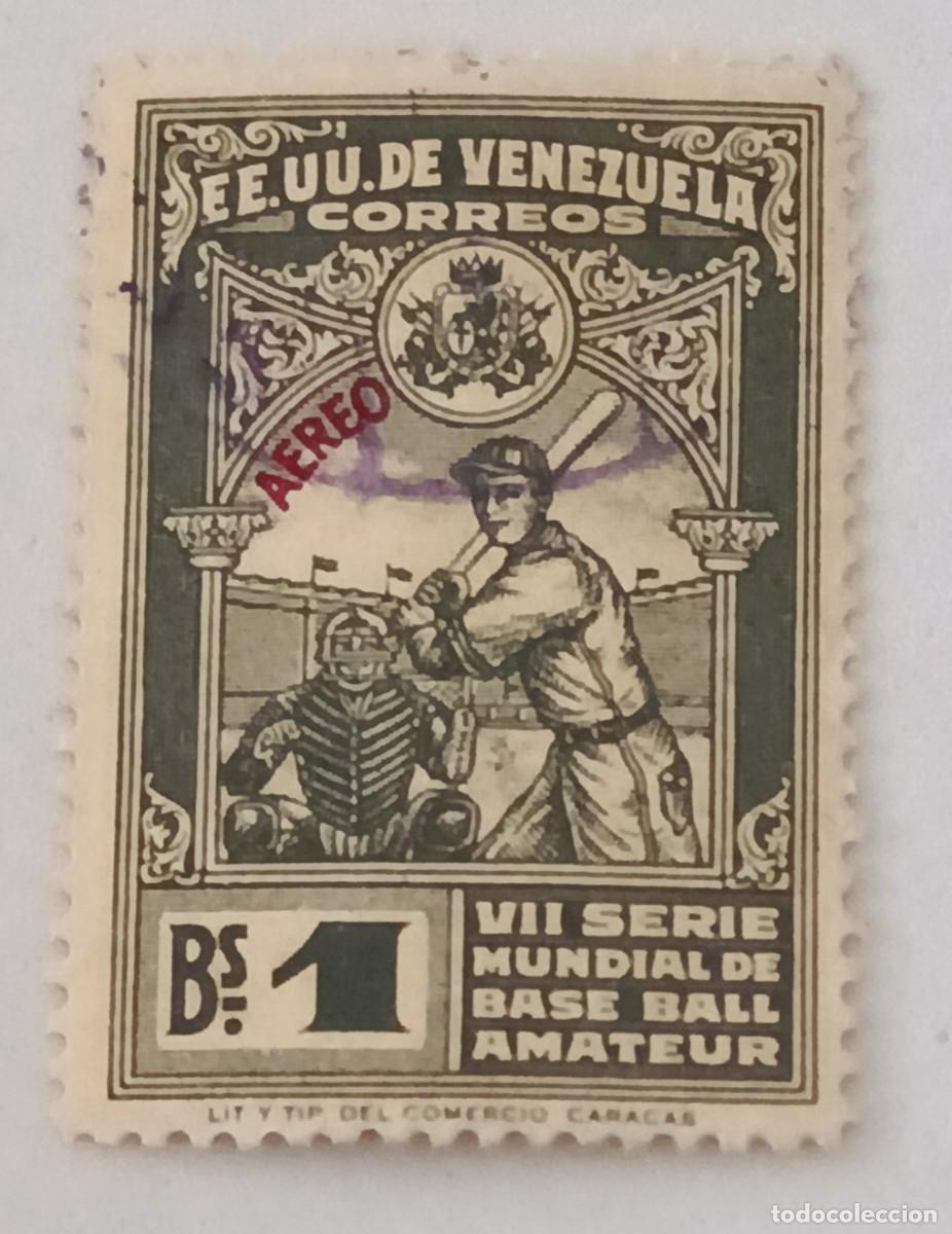 Sellos: Sellos Venezuela 1944. VII Campeonato mundial de b&eacute;isbol amateur. A&eacute;reos.