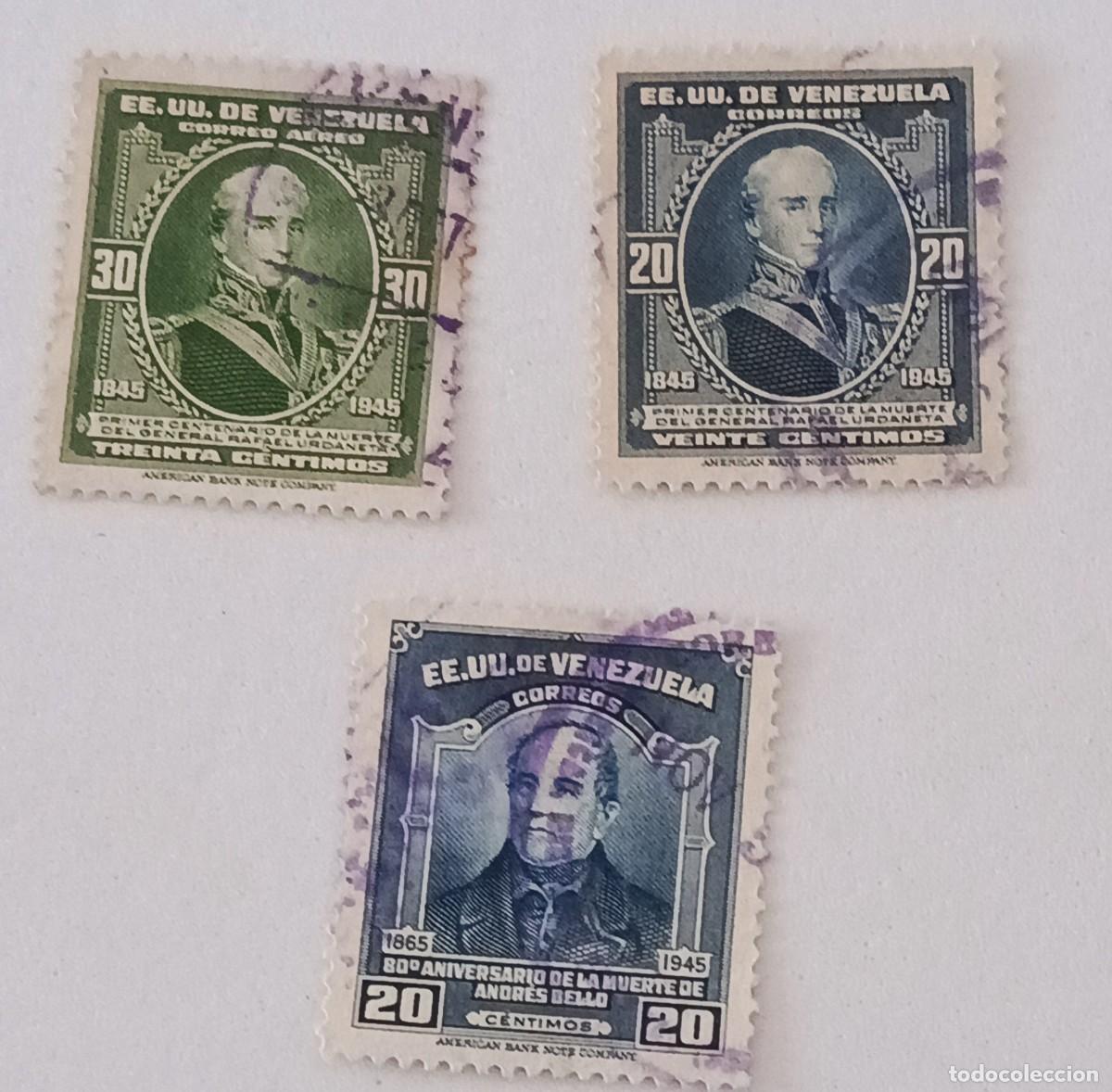 Sellos: Sellos Venezuela 1946. Varios usados.