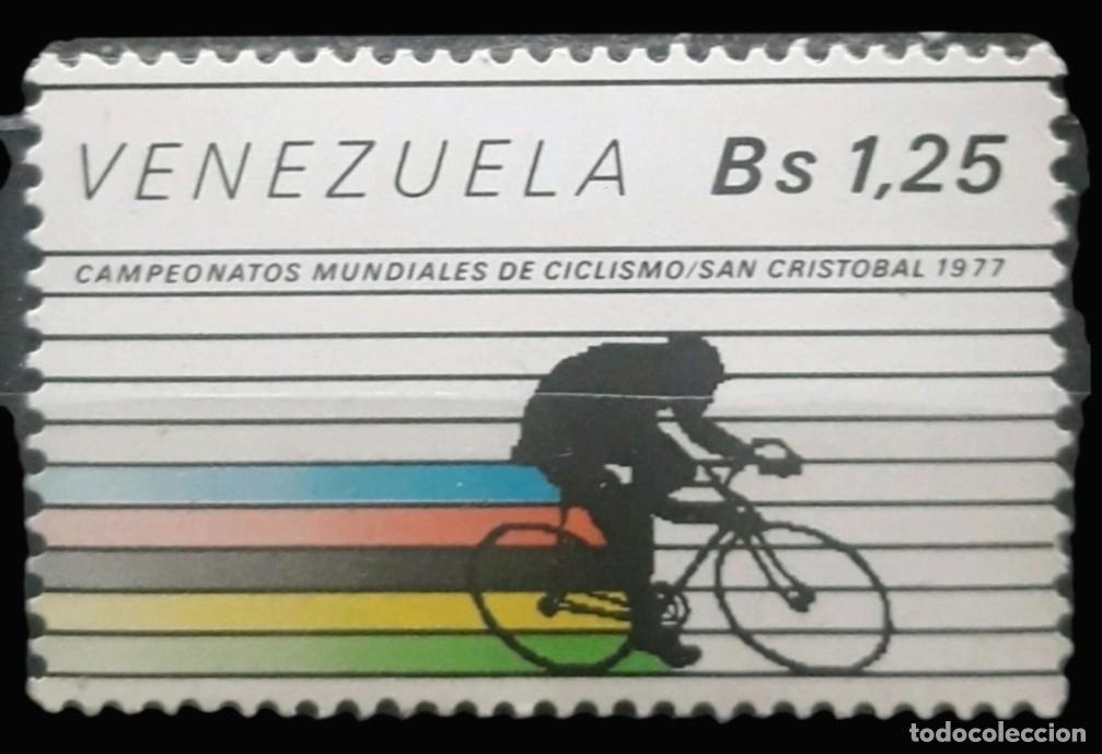 Sellos: VENEZUELA 1978 Campeonato mundial de ciclismo. San Crist&oacute;bal, Tachira. NUEVO - MNH