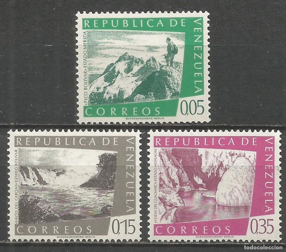 Sellos: VENEZUELA YVERT NUM. 600/602 ** SERIE COMPLETA SIN FIJASELLOS