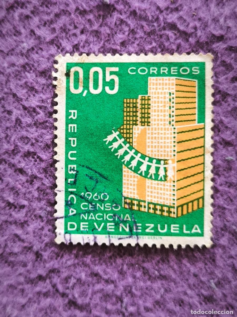 Sellos: Sello Venezuela 1960 Censo Nacional 0,05 Bs &ndash; Pieza Hist&oacute;rica Latinoamericana