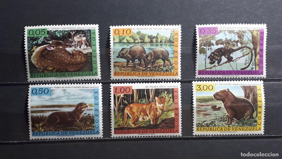 Sellos: VENEZUELA. FAUNA. A&Ntilde;O 1963. *. YVERT 668/73