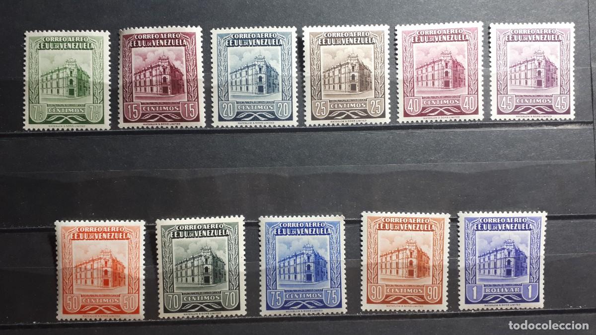 Sellos: VENEZUELA. A&Ntilde;O 1953. *. YVERT A&eacute;reo 435/46. Falta 435A, 439A, 442A.