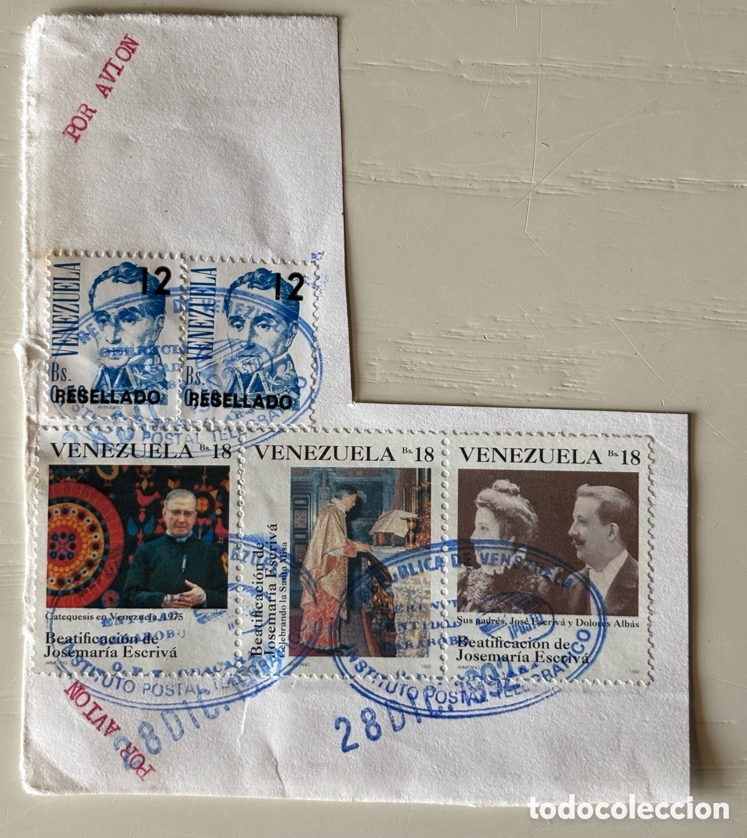Sellos: Sellos VENEZUELA Jos&eacute;mar&iacute;a Escriva Beatificaci&oacute;n