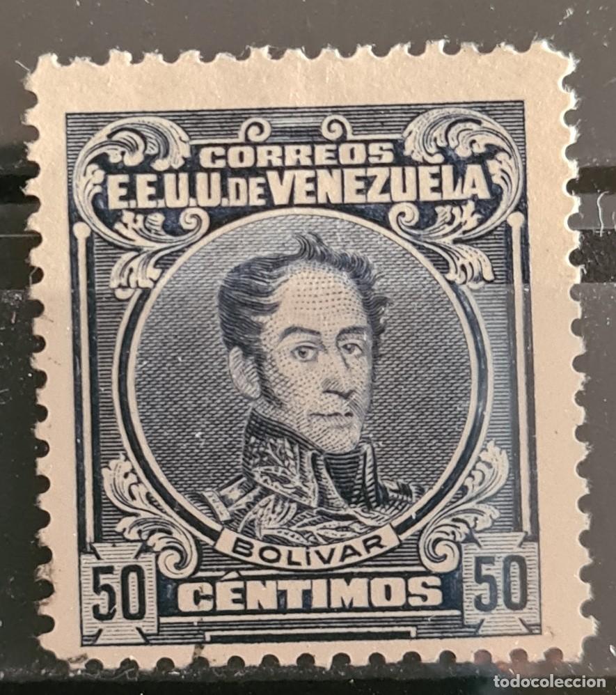 Sellos: Sello usado de Venezuela 1924-28: Sim&oacute;n Bol&iacute;var