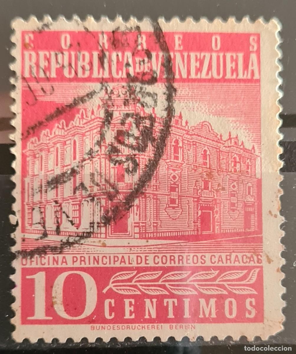 Sellos: Sello usado de Venezuela 1958-60: Edificio de Correos de Caracas