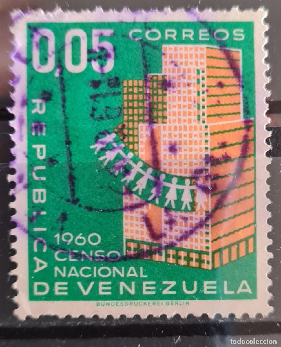 Sellos: Sello usado de Venezuela 1961: Censo Nacional