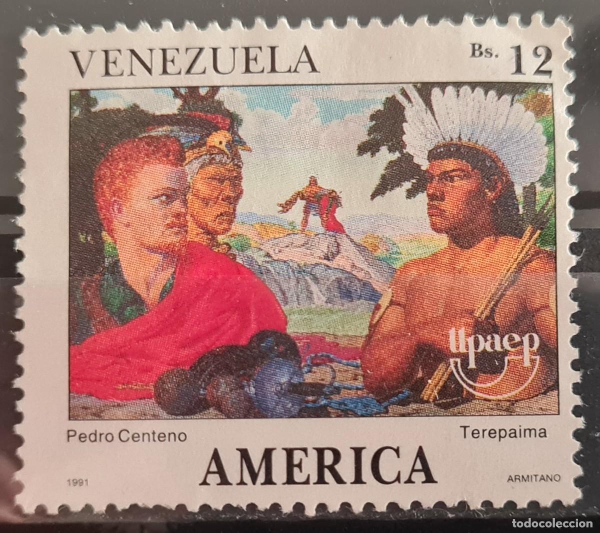 Sellos: Sello usado de Venezuela 1991: Serie Am&eacute;rica UPAEP