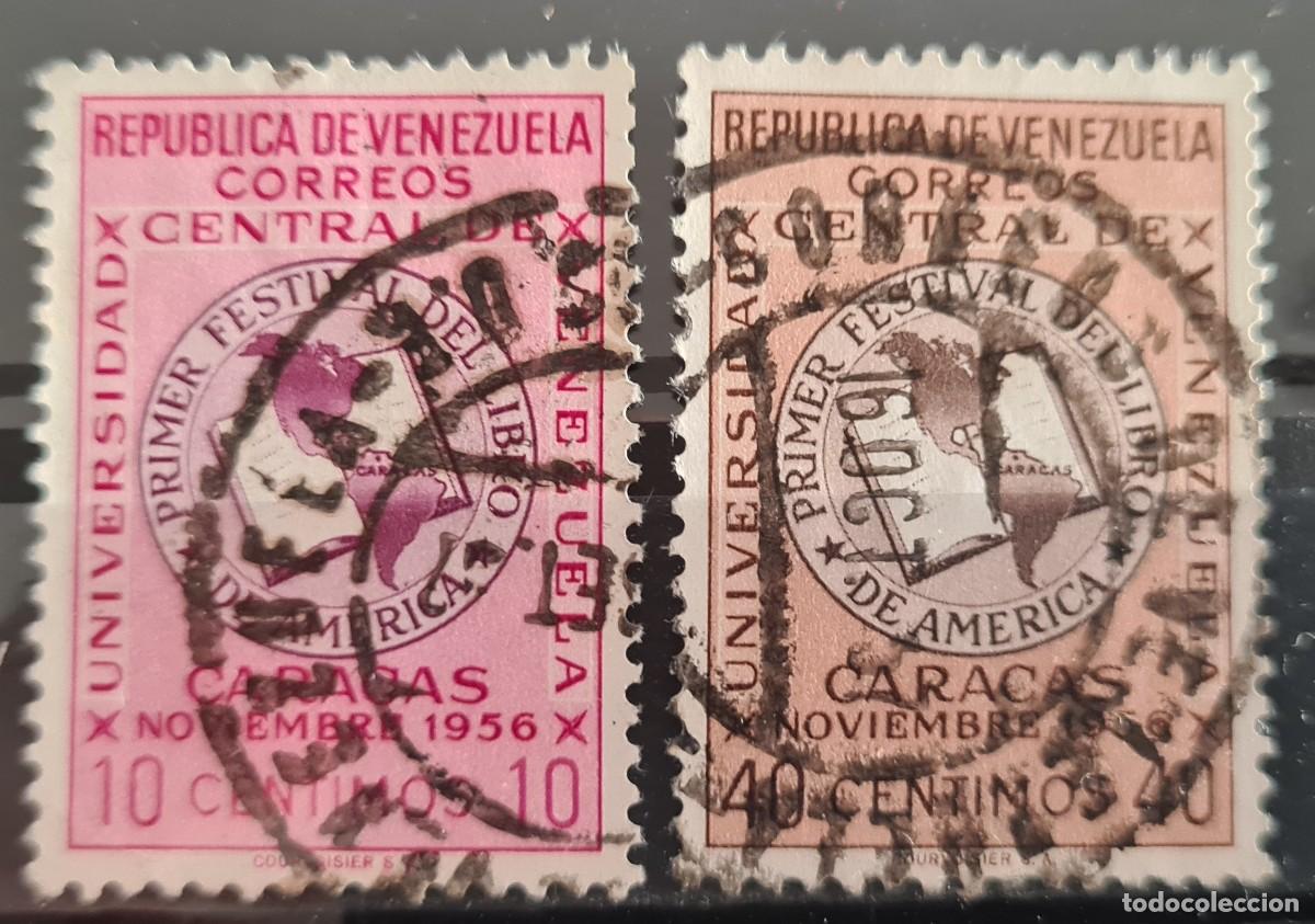 Briefmarken: Serie de sellos de Venezuela 1957: Primer festival americano del libro en la Universidad de Caracas