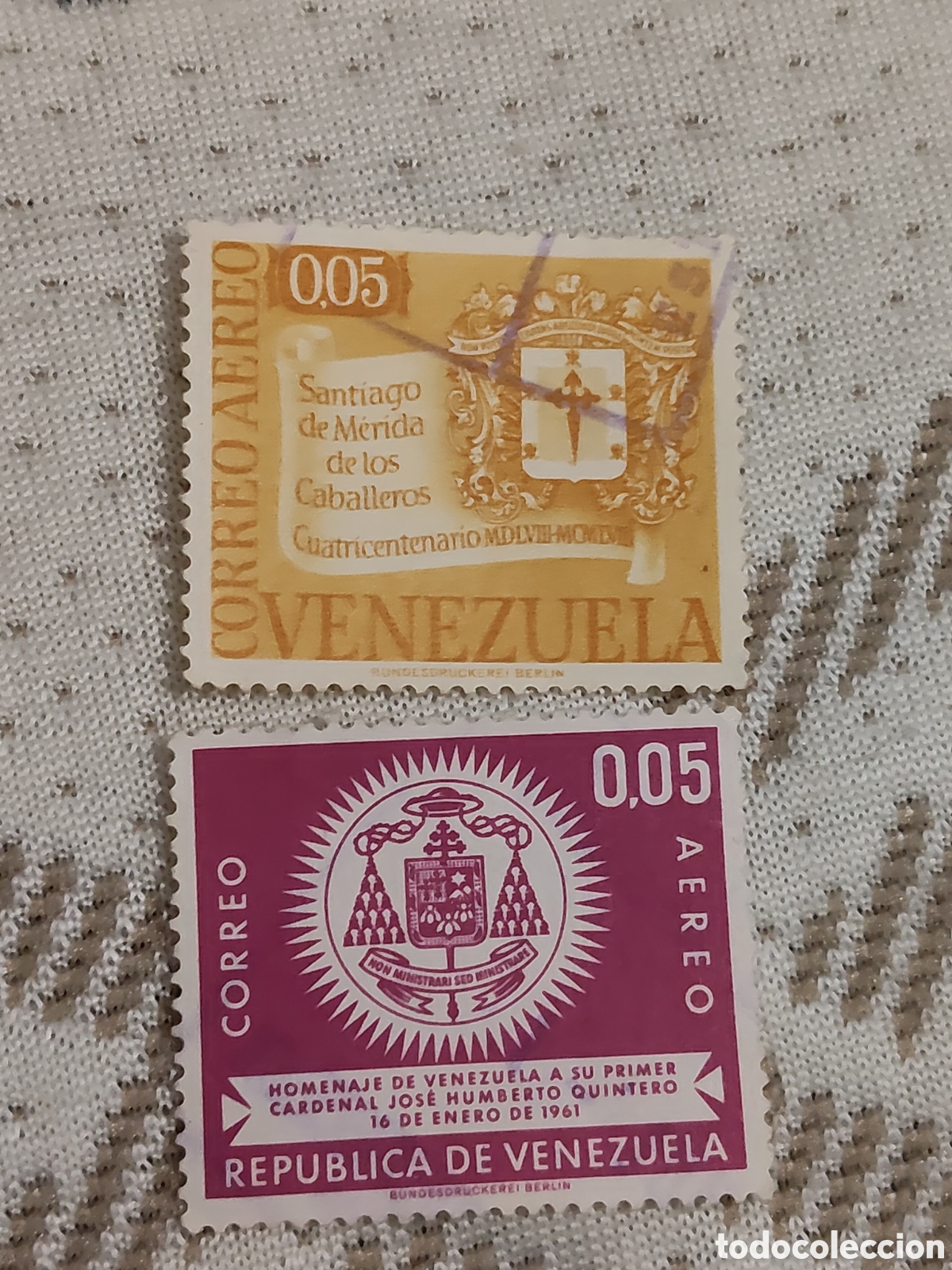 Sellos: 2 Sellos antiguos de Venezuela 1958-61