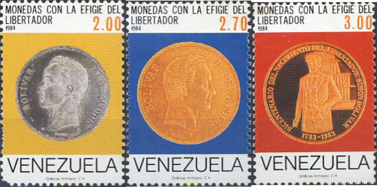 Sellos: 177840 MNH VENEZUELA 1985 MONEDAS CON LA IMAGEN DE SIMON BOLIVAR