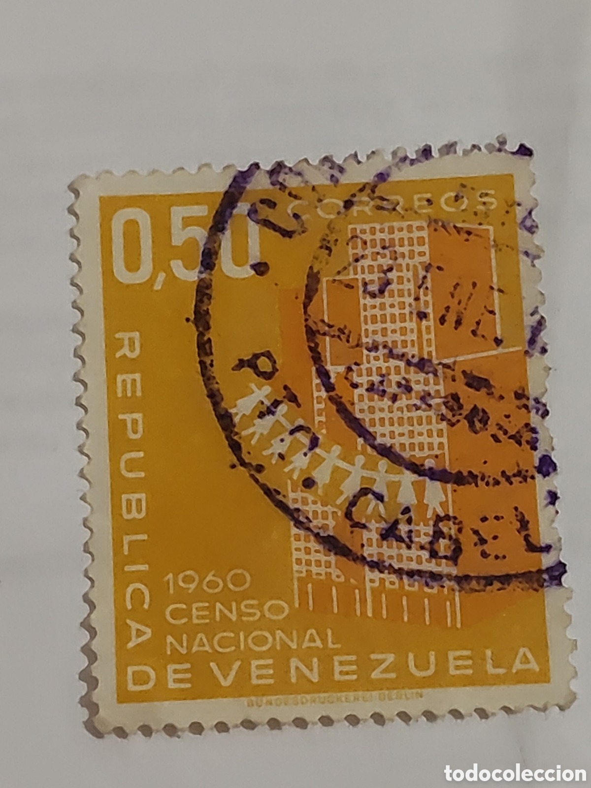 Sellos: Sello de Venezuela Censo nacional de 1960