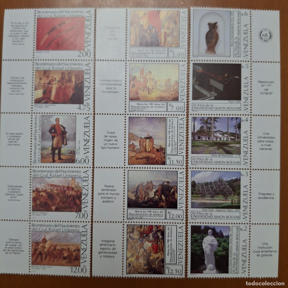 Briefmarken: HB674 HOJITAS BLOQUE de VENEZUELA en NUEVO ideal para tematicas (leer descripcion)