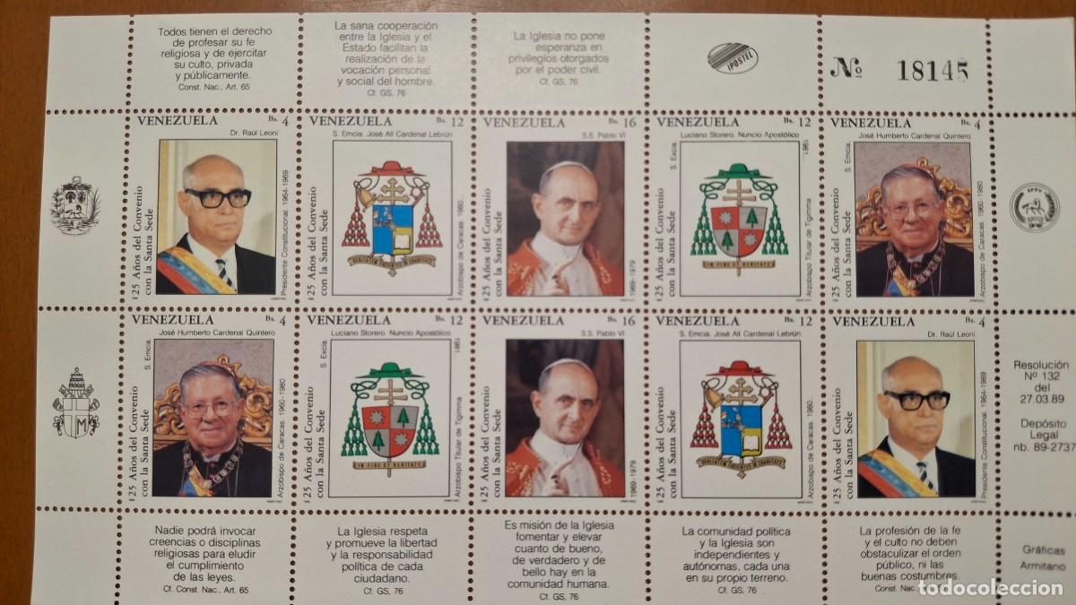 Francobolli: HB688 HOJITAS BLOQUE de VENEZUELA en NUEVO ideal para tematicas (leer descripcion)