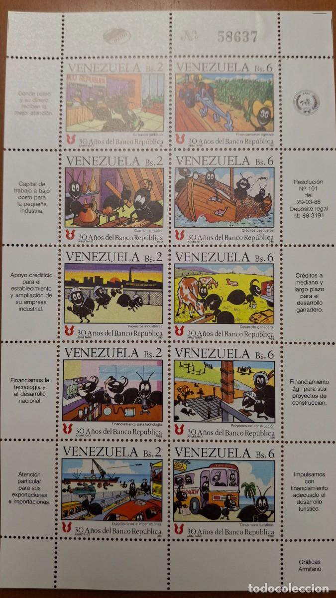 Francobolli: HB693 HOJITAS BLOQUE de VENEZUELA en NUEVO ideal para tematicas (leer descripcion)