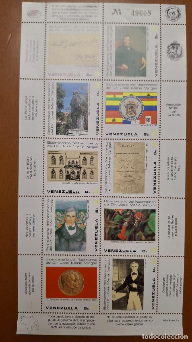 Francobolli: HB697 HOJITAS BLOQUE de VENEZUELA en NUEVO ideal para tematicas (leer descripcion)