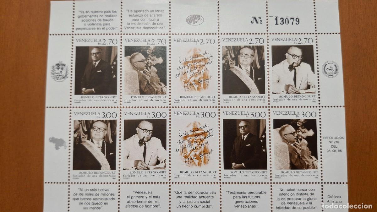 Briefmarken: HB701 HOJITAS BLOQUE de VENEZUELA en NUEVO ideal para tematicas (leer descripcion)