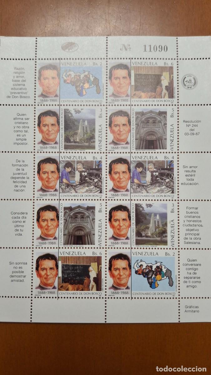 Briefmarken: HB703 HOJITAS BLOQUE de VENEZUELA en NUEVO ideal para tematicas (leer descripcion)