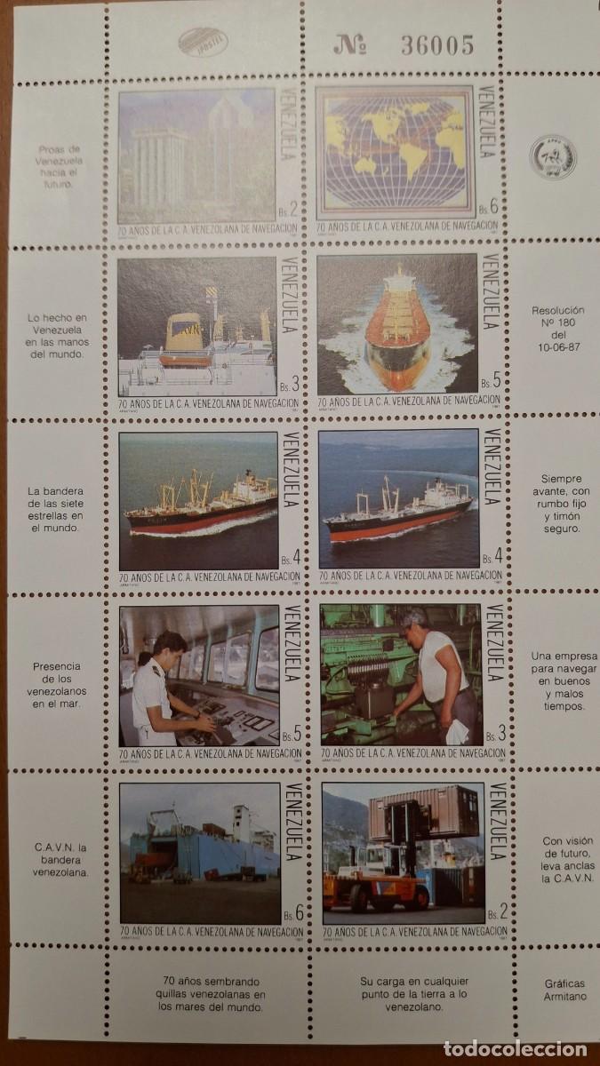 Timbres: HB707 HOJITAS BLOQUE de VENEZUELA en NUEVO ideal para tematicas (leer descripcion)