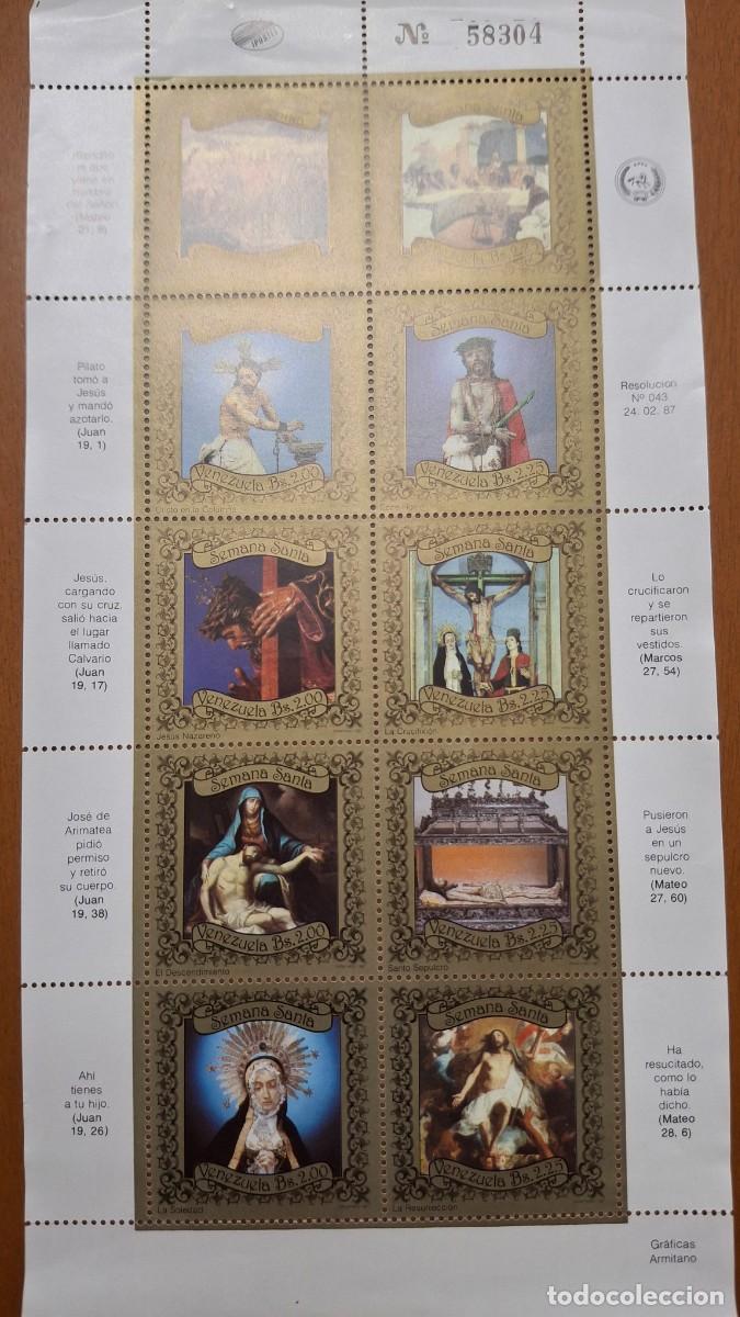 Timbres: HB714 HOJITAS BLOQUE de VENEZUELA en NUEVO ideal para tematicas (leer descripcion)