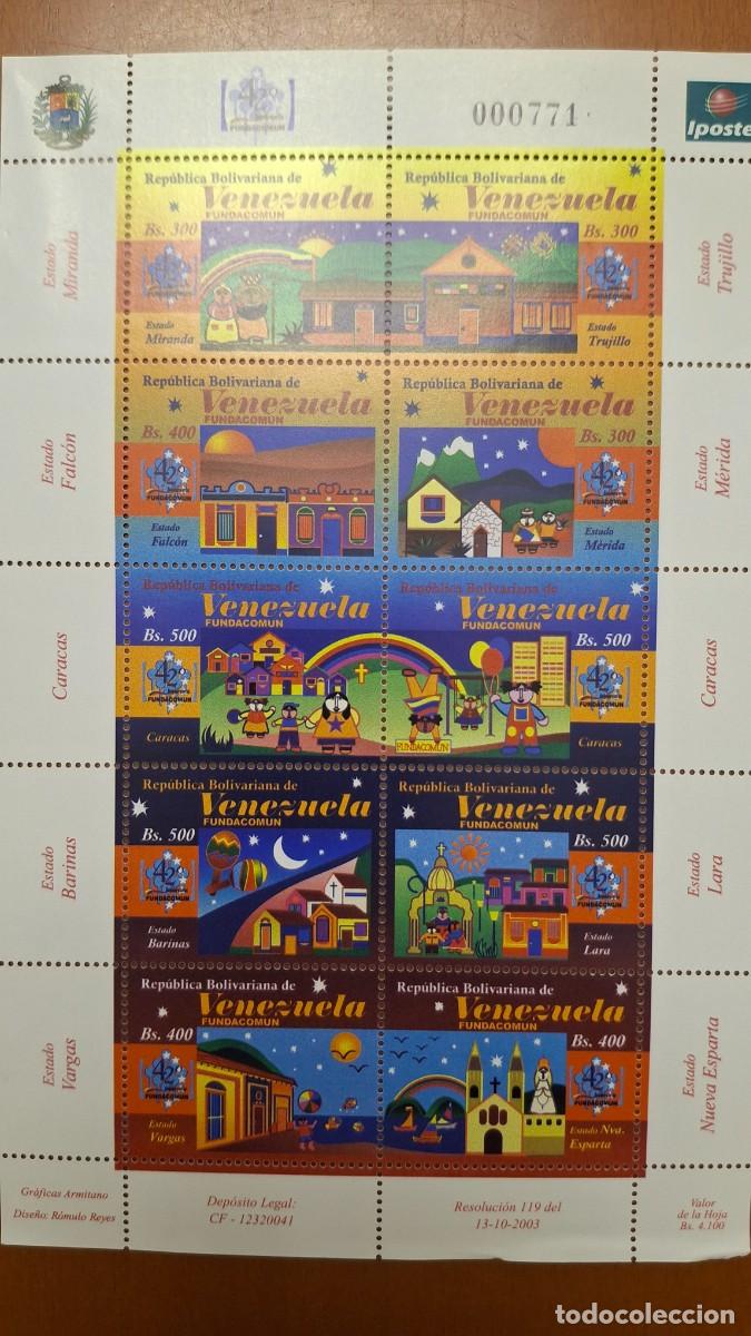 Francobolli: HB727 HOJITAS BLOQUE de VENEZUELA en NUEVO ideal para tematicas (leer descripcion)