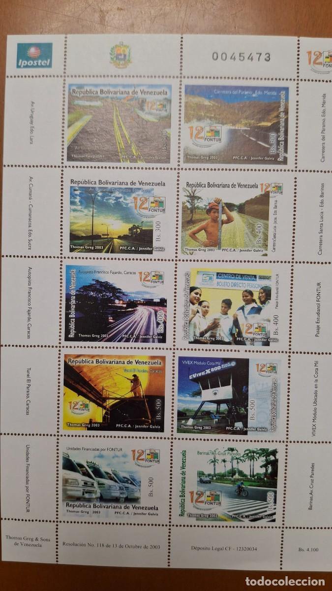 Francobolli: HB731 HOJITAS BLOQUE de VENEZUELA en NUEVO ideal para tematicas (leer descripcion)