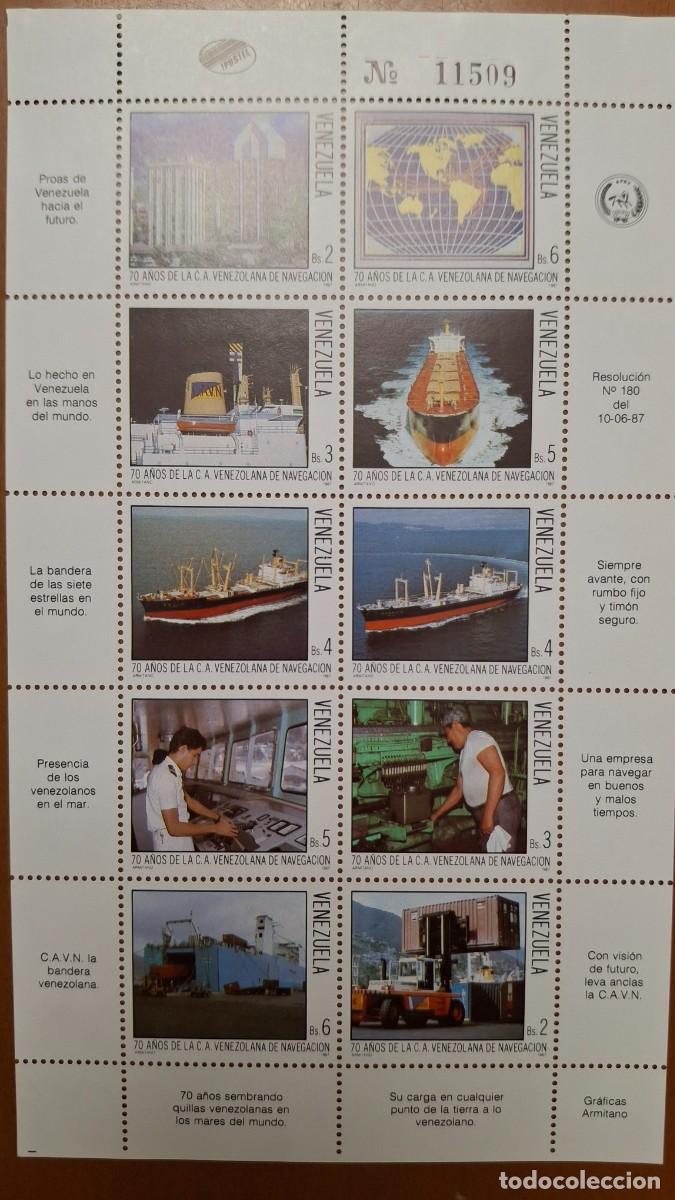 Stamps: HB742 HOJITAS BLOQUE de VENEZUELA en NUEVO ideal para tematicas (leer descripcion)
