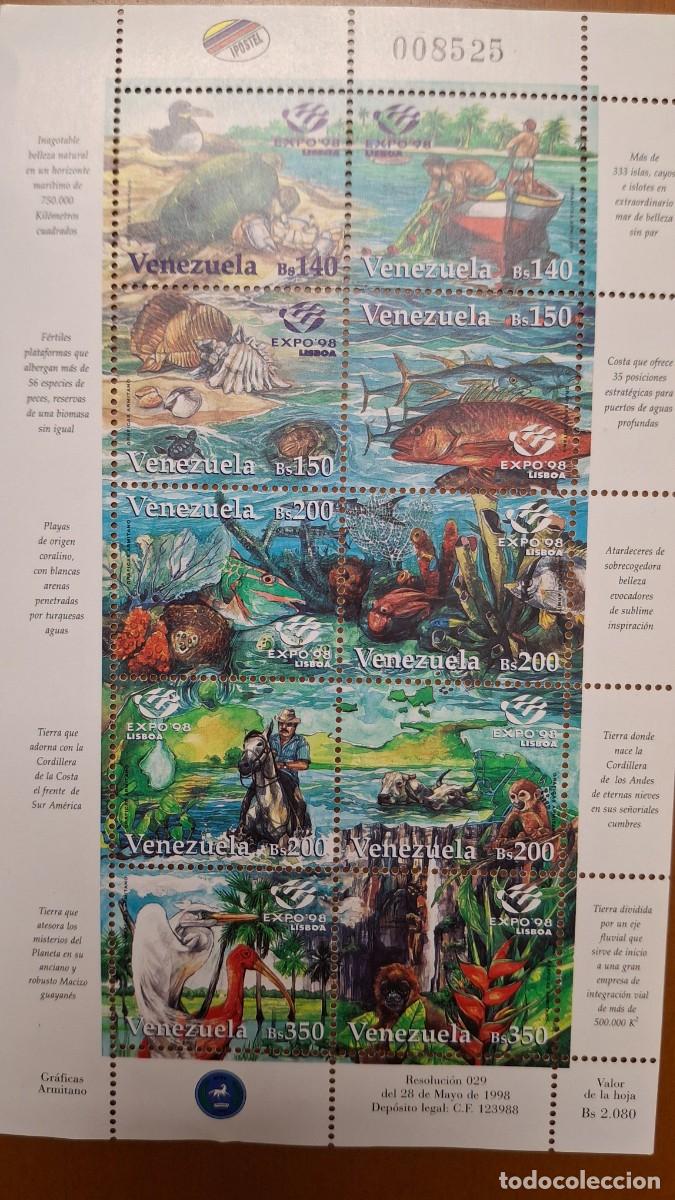Timbres: HB747 HOJITAS BLOQUE de VENEZUELA en NUEVO ideal para tematicas (leer descripcion)