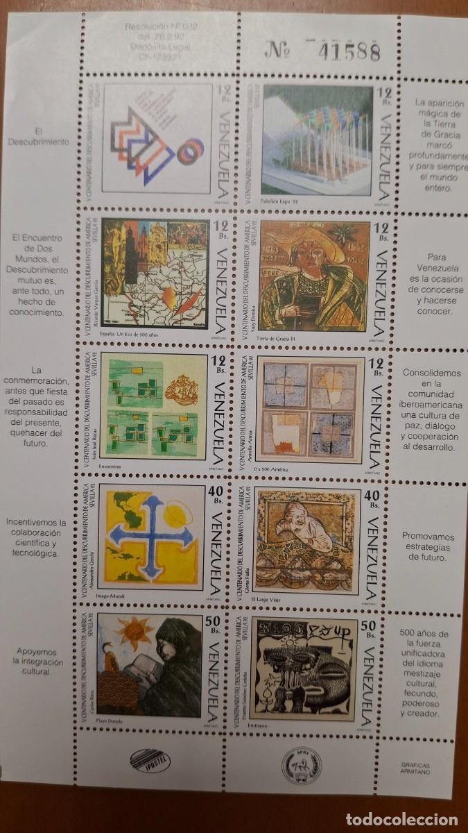 Selos: HB748 HOJITAS BLOQUE de VENEZUELA en NUEVO ideal para tematicas (leer descripcion)