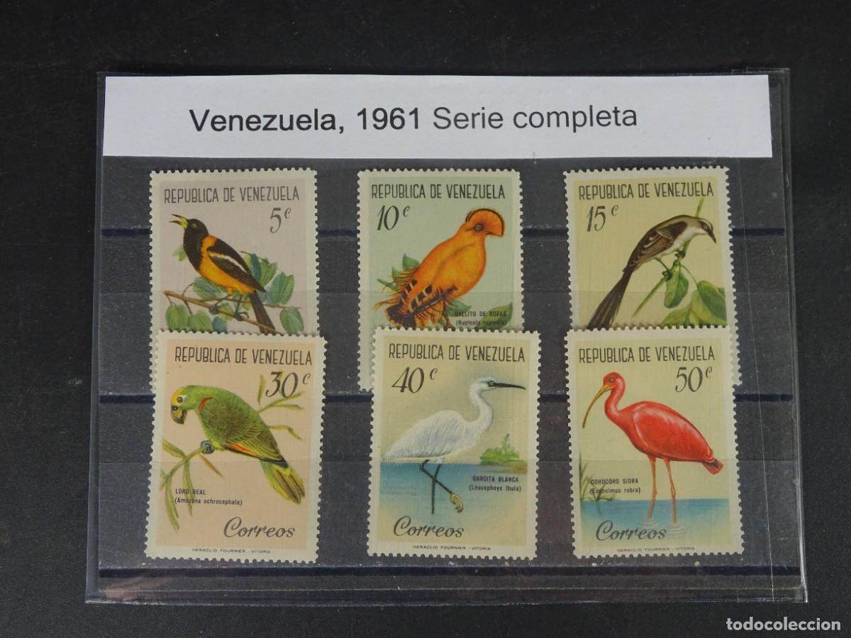 Briefmarken: LOTE SELLOS ,VENEZUELA SERIE COMPLETA, 1961, AVES, VER FOTOS