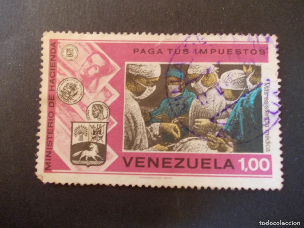 Selos: Sello Venezuela 1,00 Asistencia m&eacute;dica Paga tus impuestos propaganda fiscal filatelia venezolana 197