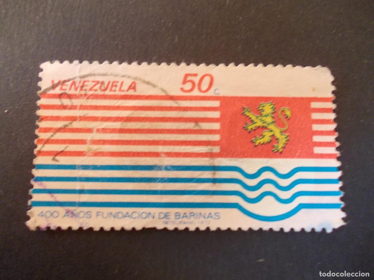Francobolli: Sello Venezuela 50c 400 a&ntilde;os Fundaci&oacute;n de Barinas emblema m&iacute;tico filatelia venezolana 1977