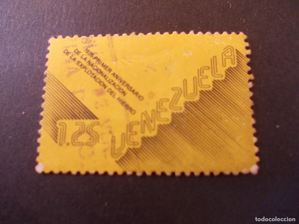 Stamps: Sello Venezuela 1,25 Primer aniversario de la nacionalizaci&oacute;n del hierro 1976 industria nacional
