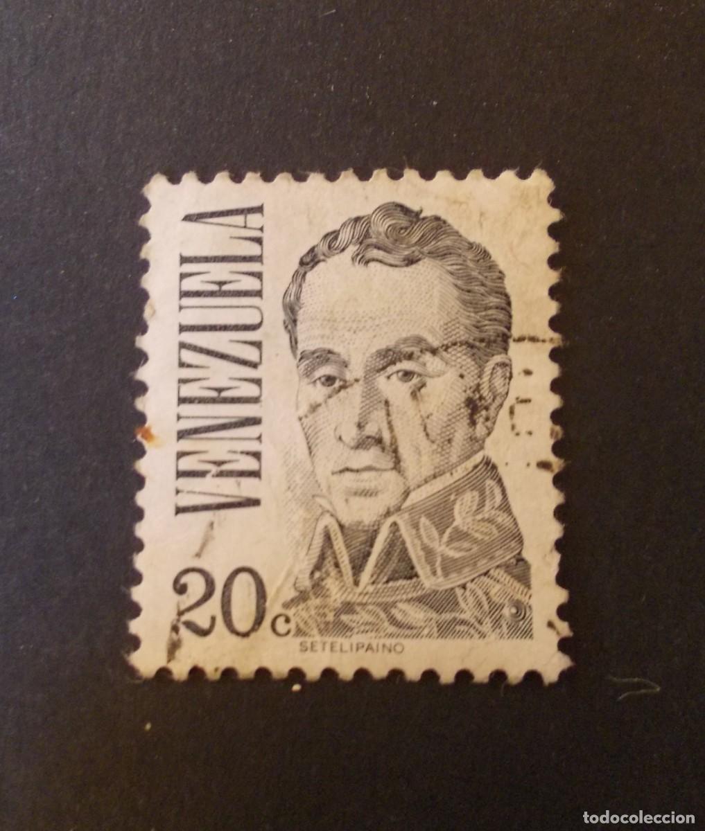 Selos: Sello Venezuela 20c Sim&oacute;n Bol&iacute;var retrato hist&oacute;rico Jos&eacute; Mar&iacute;a Espinosa 1976 Gubernamental