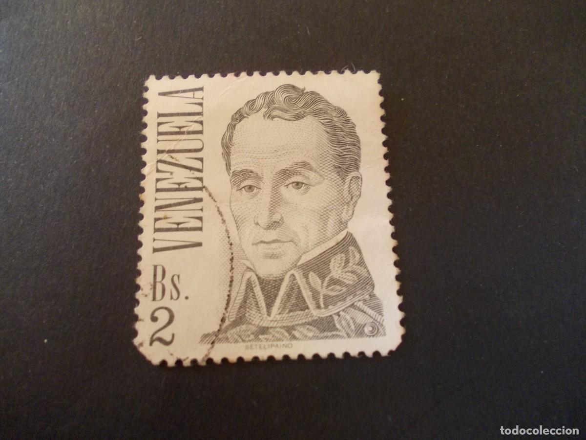 Selos: Sello Venezuela Bs.2 Sim&oacute;n Bol&iacute;var retrato hist&oacute;rico Jos&eacute; Mar&iacute;a Espinosa 1976 Libertador