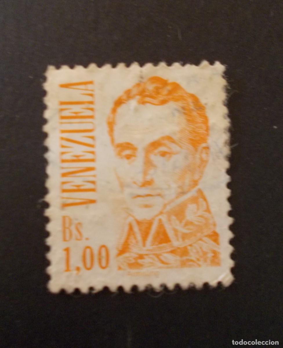 Selos: Sello Venezuela Bs.1 Sim&oacute;n Bol&iacute;var retrato hist&oacute;rico Jos&eacute; Mar&iacute;a Espinosa Libertador America