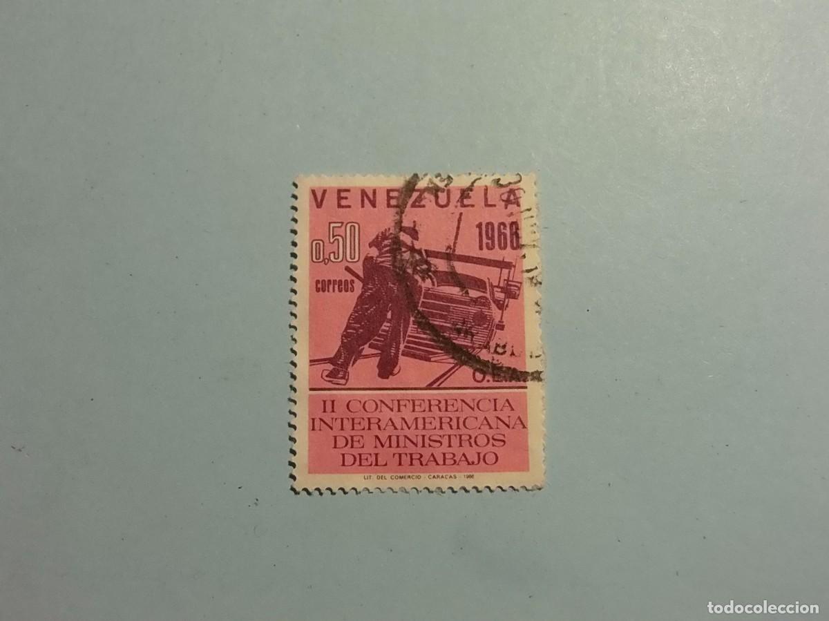 Briefmarken: VENEZUELA 1966 - COCHES - Trabajador de una f&aacute;brica de autom&oacute;viles.